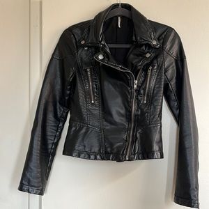 Faux Leather moto jacket
